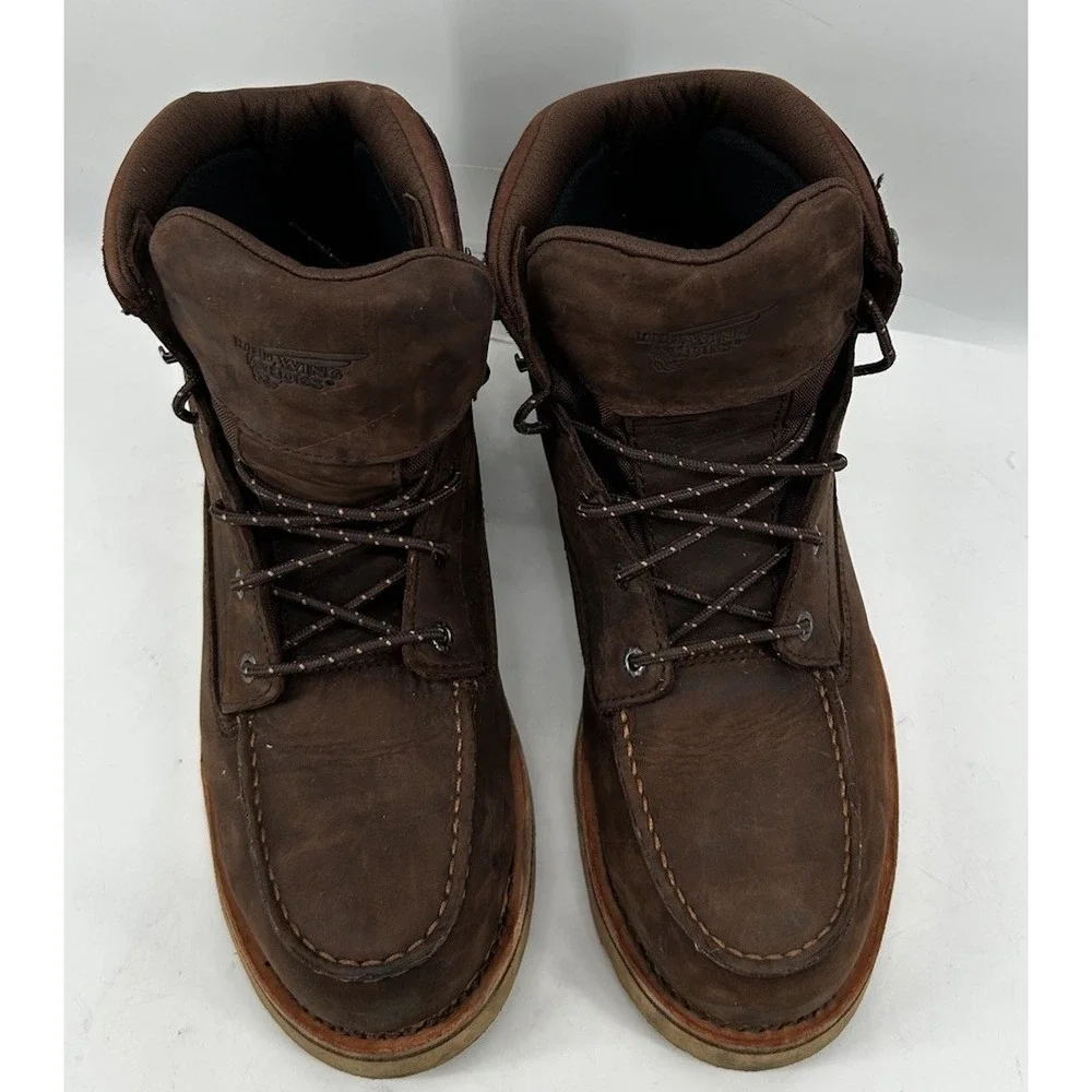 Red Wing Traction Tree Lite 6 Inch Work Boots Moc Toe Brown Men's Size 10.5
